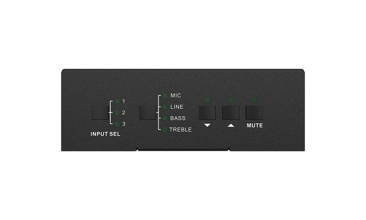 BZBGear BG-AMPC40 40W 70V/100V Amplifier with Mic Ducking - view 4
