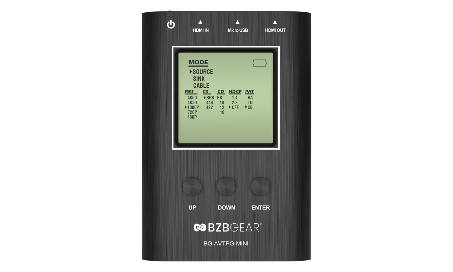 BZBGear BG-AVTPG-MINI Handheld HDMI Test Generator and Analyzer - view 2