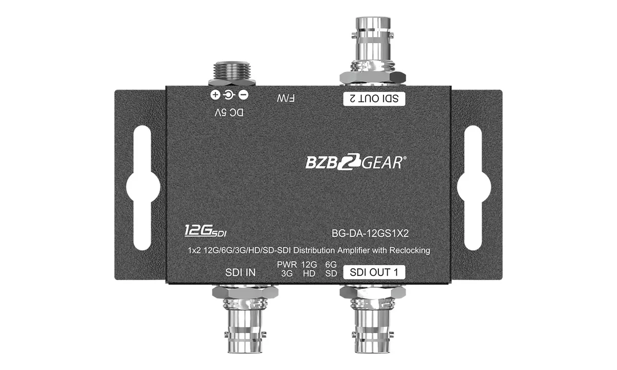 BZBGear BG-DA-12GS1X2 12G-SDI 1x2 Distribution Amplifier - view 2