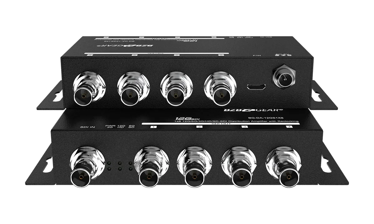 BZBGear BG-DA-12GS1X8 12G-SDI 1x8 Distribution Amplifier - view 3