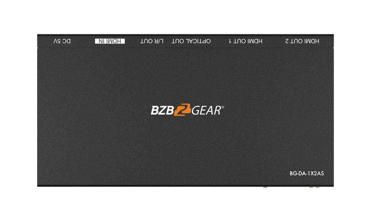 BZBGear BG-DA-1X2AS 1x2 4K HDMI Splitter with Downscaler and Audio Output - view 6