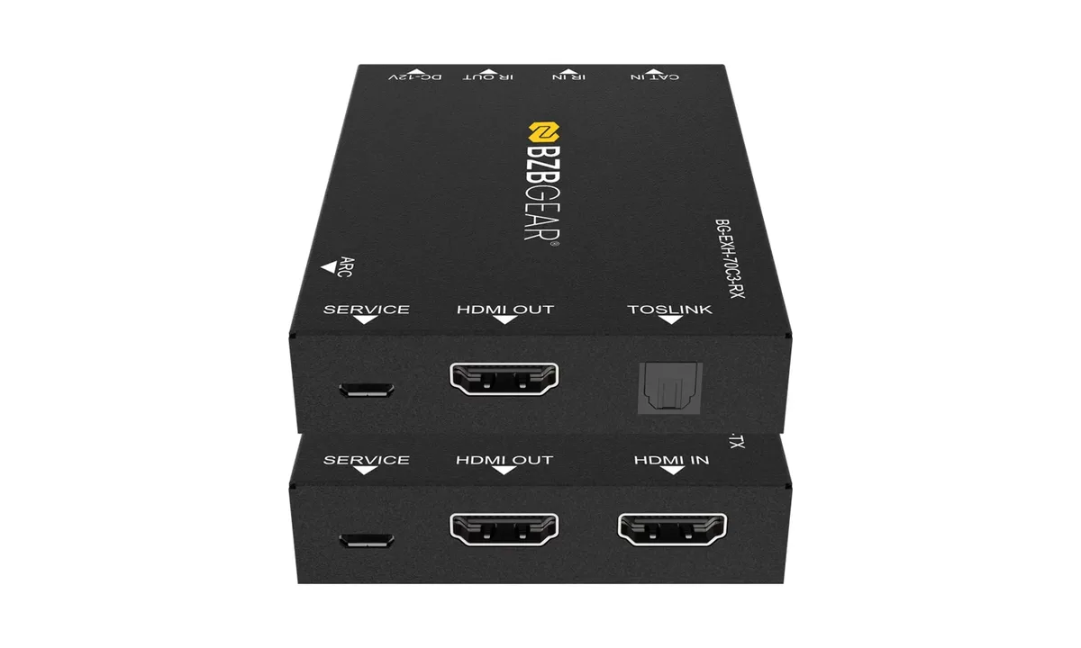 BZBGear BG-EXH-70C3 HDMI Extender over Cat5e/6 with PoC and ARC - view 2