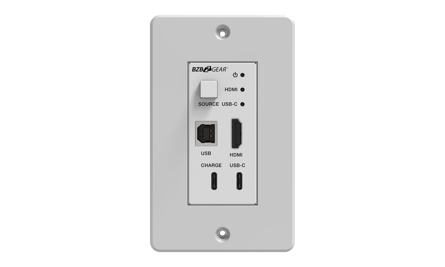BZBGear BG-EXH-70UWP-W HDMI, USB-C and KVM Wall Plate HDBaseT Kit - view 3