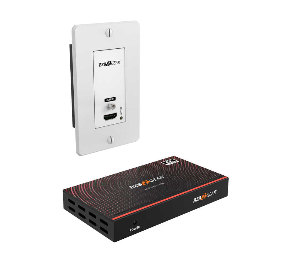 BZBGear BG-EXH-70WP-W HDMI Wall Plate Extender Kit
