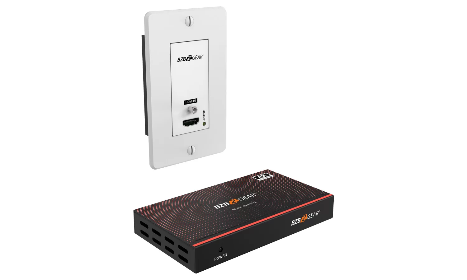 BZBGear BG-EXH-70WP-W HDMI Wall Plate Extender Kit - view 2