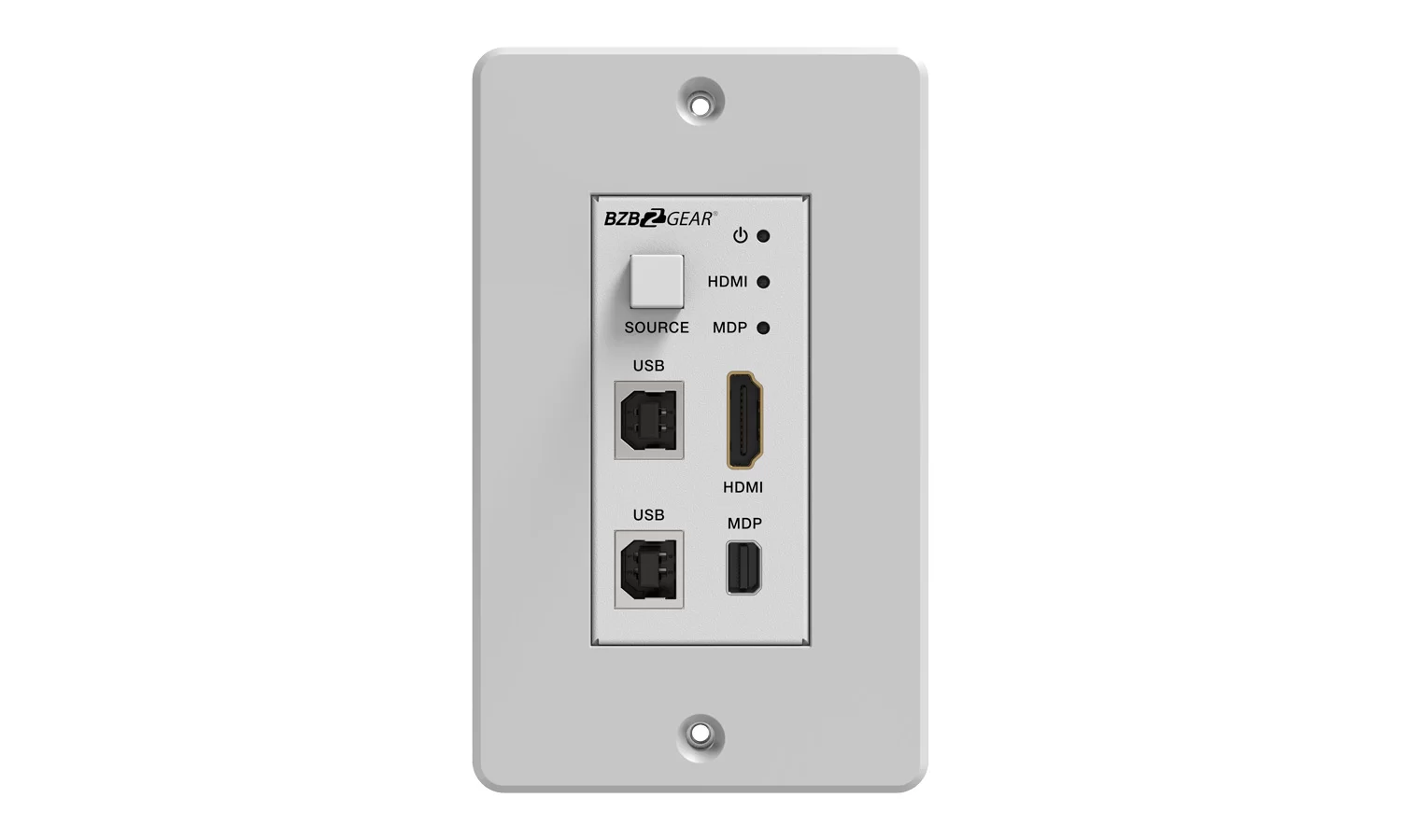 BZBGear BG-EXHD-70UWP-W HDMI, Mini DisplayPort and KVM Wall Plate HDBaseT Kit - view 3