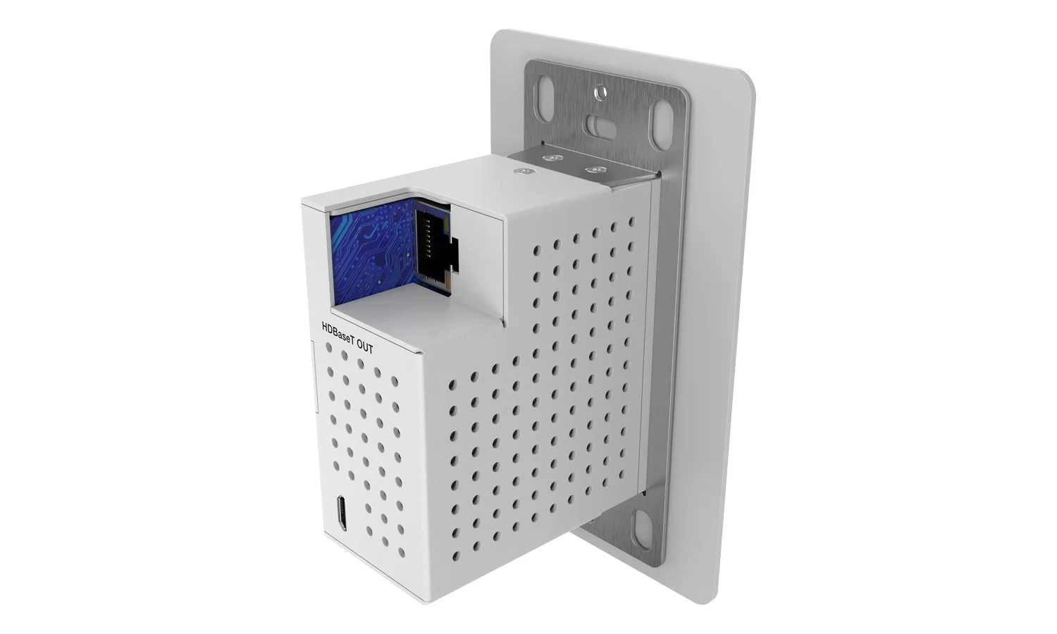 BZBGear BG-EXHD-70UWP-W HDMI, Mini DisplayPort and KVM Wall Plate HDBaseT Kit - view 5
