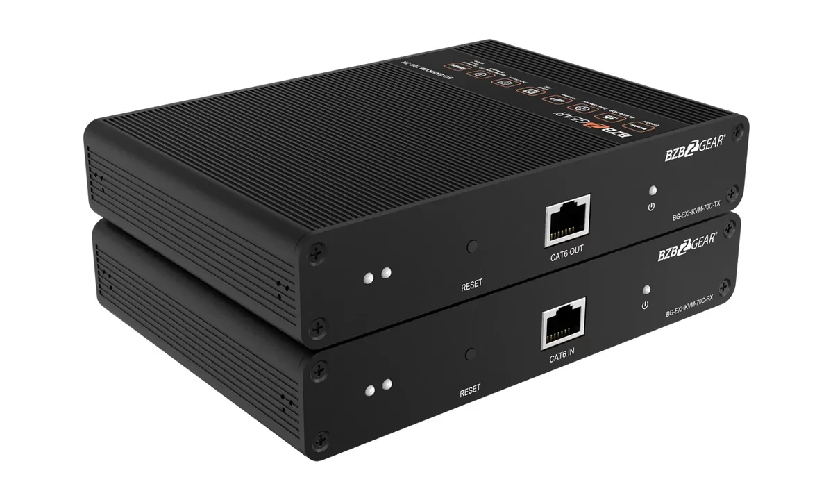 BZBGear BG-EXHKVM-70C HDMI and KVM Extender over Cat5e/6 - view 3