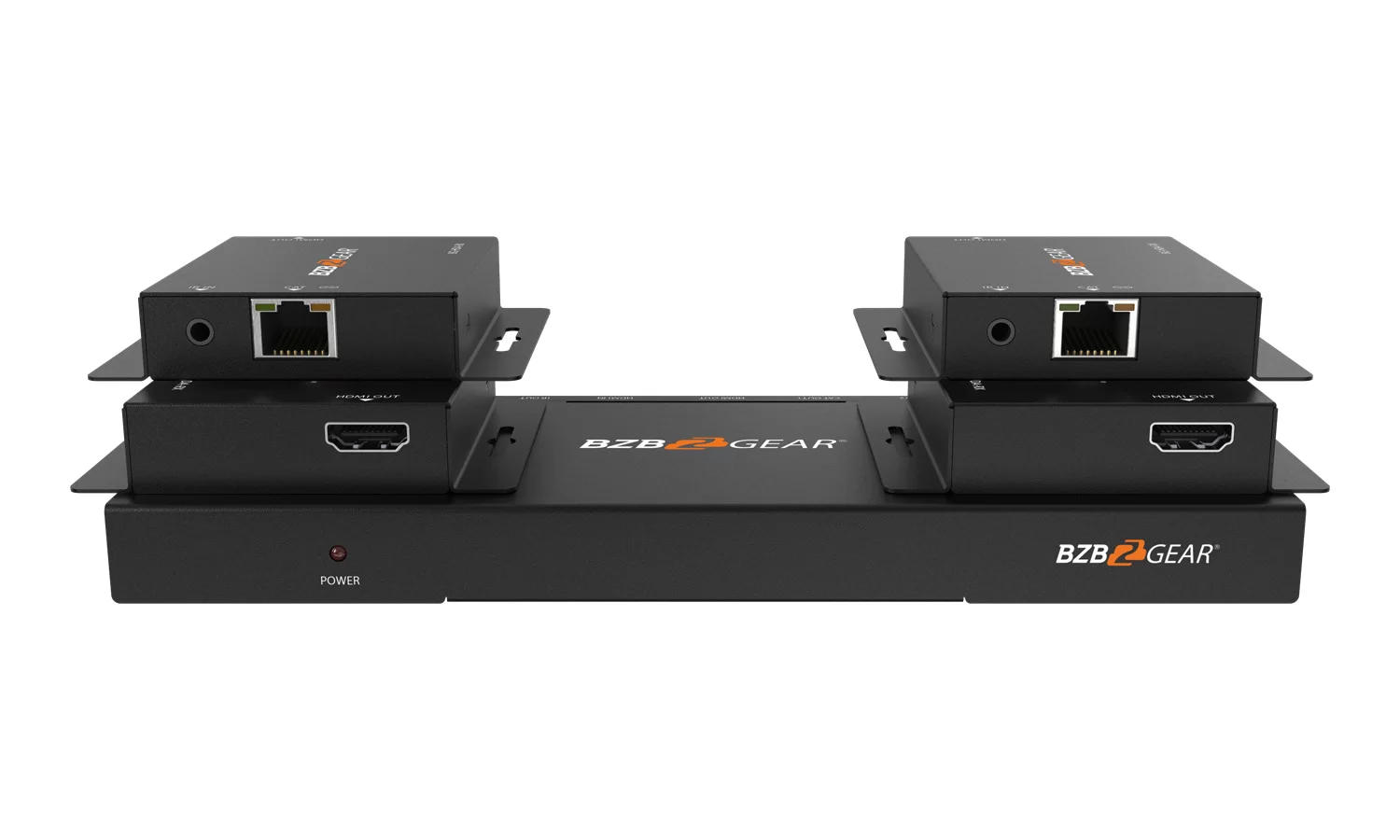BZBGear BG-HDA-E14 1x4 HDMI Splitter Kit with Four Receivers - view 2