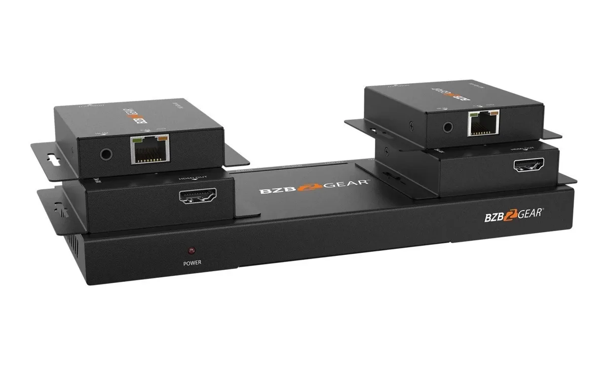 BZBGear BG-HDA-E14 1x4 HDMI Splitter Kit with Four Receivers - view 3