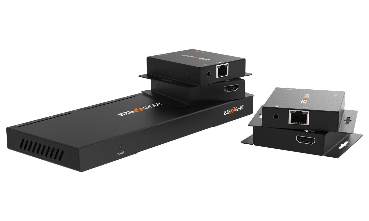 BZBGear BG-HDA-E14 1x4 HDMI Splitter Kit with Four Receivers - view 4