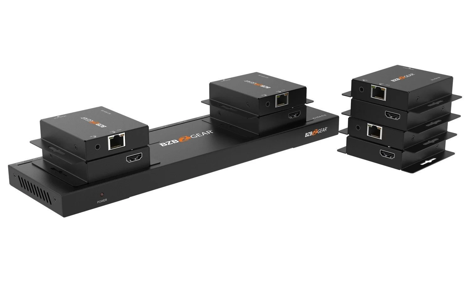 BZBGear BG-HDA-E18 1x8 HDMI Splitter Kit with Eight Receivers - view 3