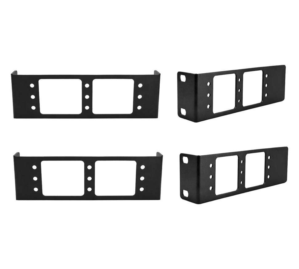BZBGear BG-IPGEAR-ULTRA-ACC-RM2 1RU Rack Bracket for Two IPGear Ultra Transceivers product image