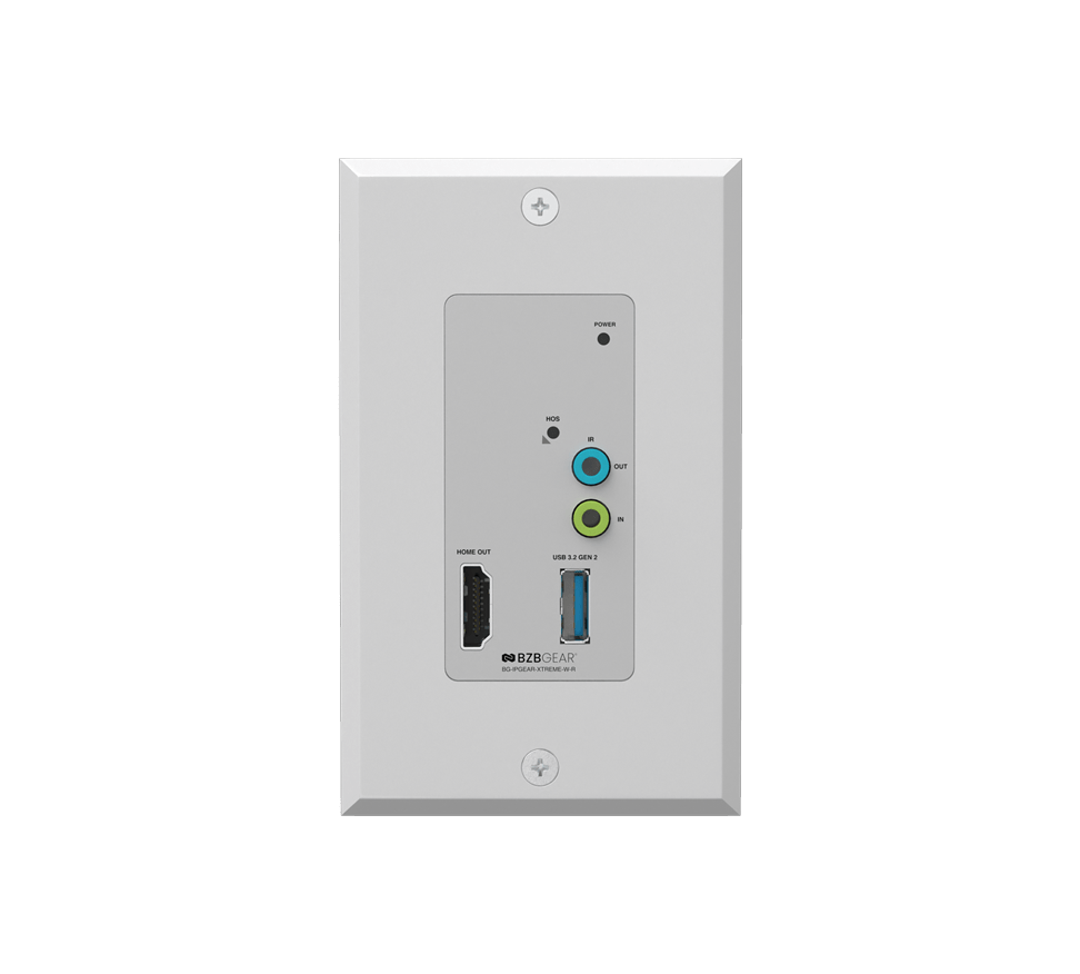 BZBGear BG-IPGEAR-XTREME-W-R Wall Plate Decoder