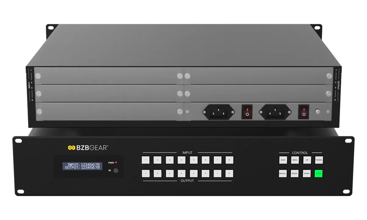BZBGear BG-MC Series Modular 4K60 Matrix Switcher - view 2