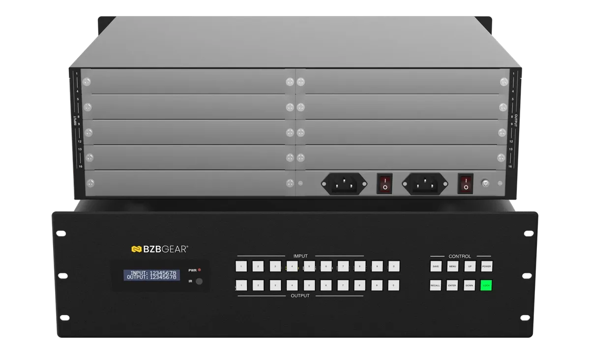 BZBGear BG-MC Series Modular 4K60 Matrix Switcher - view 3