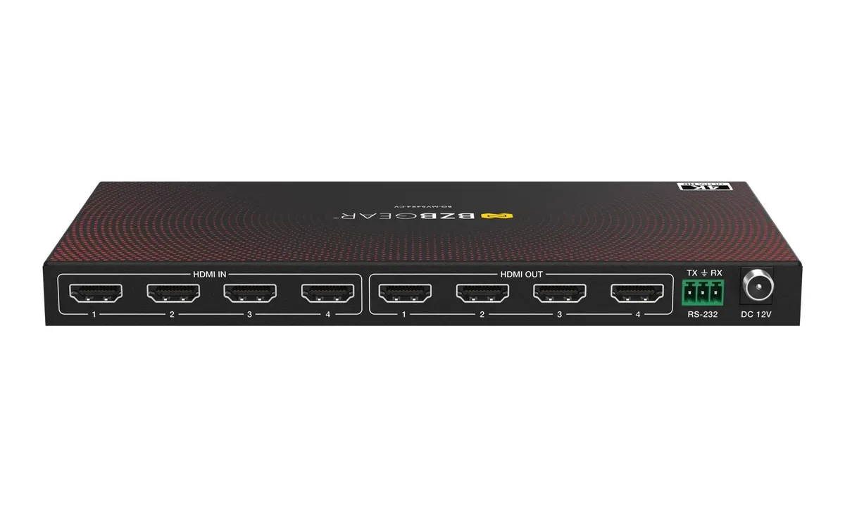 BZBGear BG-MVS4X4-CV 4x4 Seamless Matrix and Video Wall Processor with Scaler - view 3
