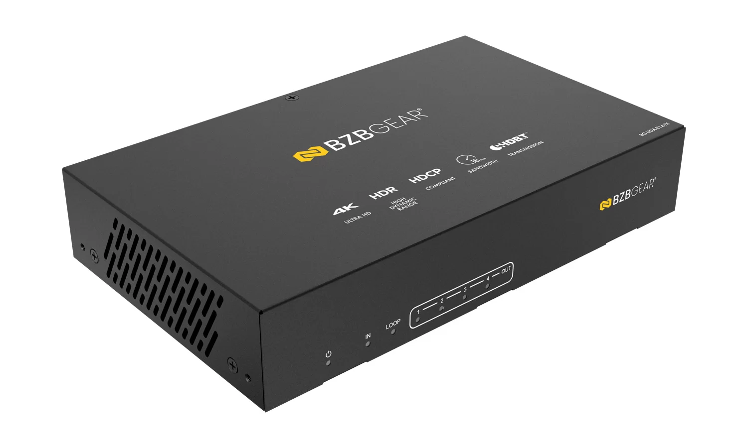 BZBGear BG-UDA-E14 1x4 HDBaseT Splitter Kit with Four Receivers - view 4