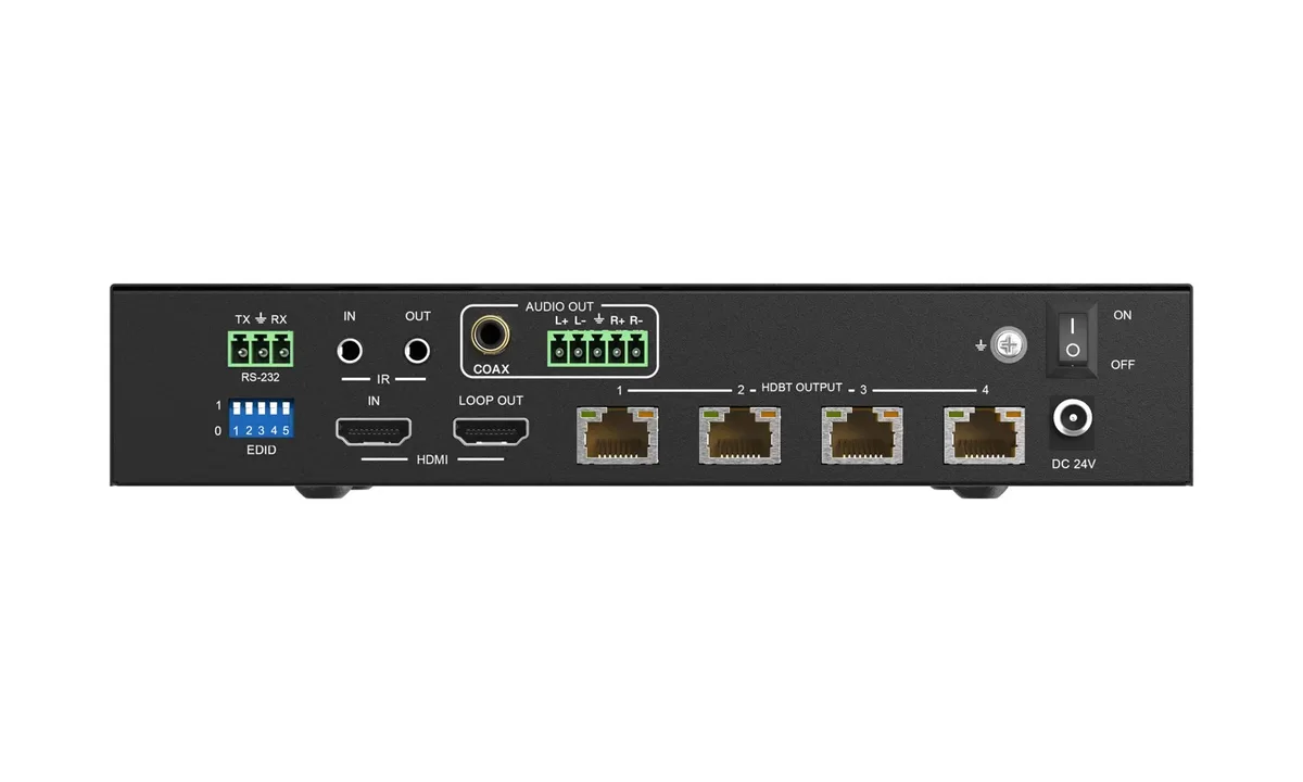 BZBGear BG-UDA-E14 1x4 HDBaseT Splitter Kit with Four Receivers - view 6