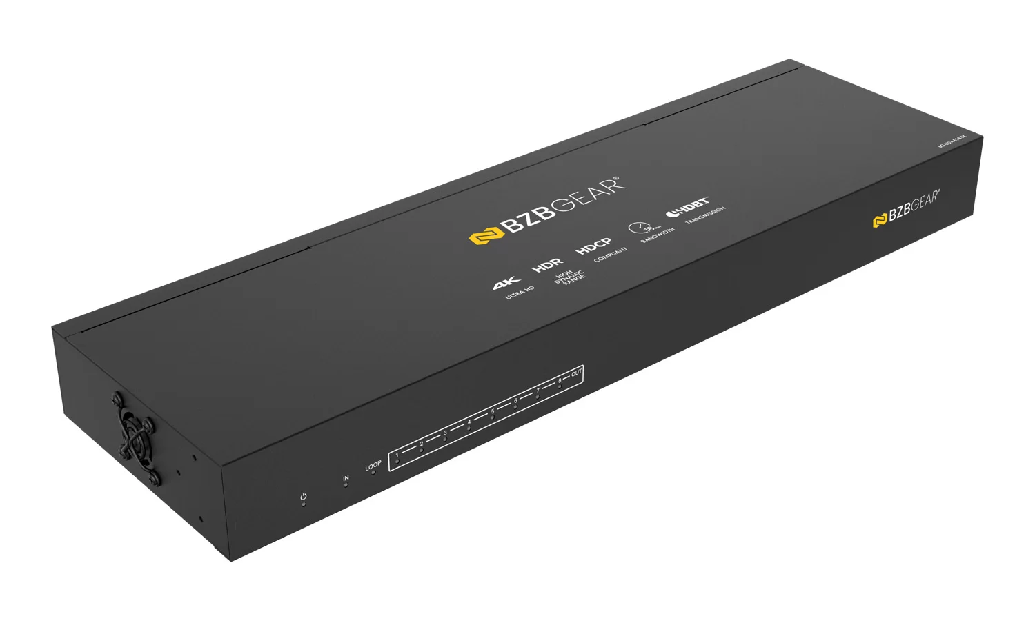 BZBGear BG-UDA-E18 1x8 HDBaseT Splitter Kit with Eight Receivers - view 5