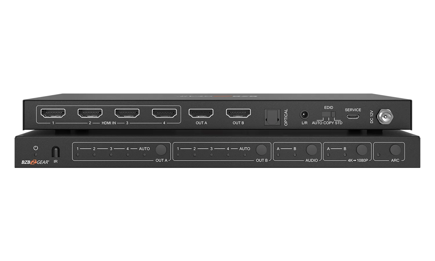 BZBGear BG-UHD-42M 4x2 4K HDMI Matrix Switcher - view 2