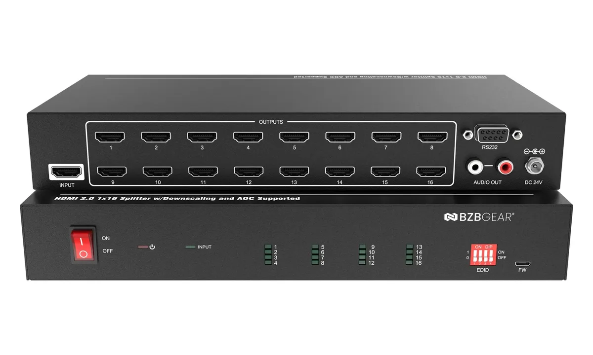 BZBGear BG-UHD-DA1X16 1x16 4K HDMI Splitter - view 2