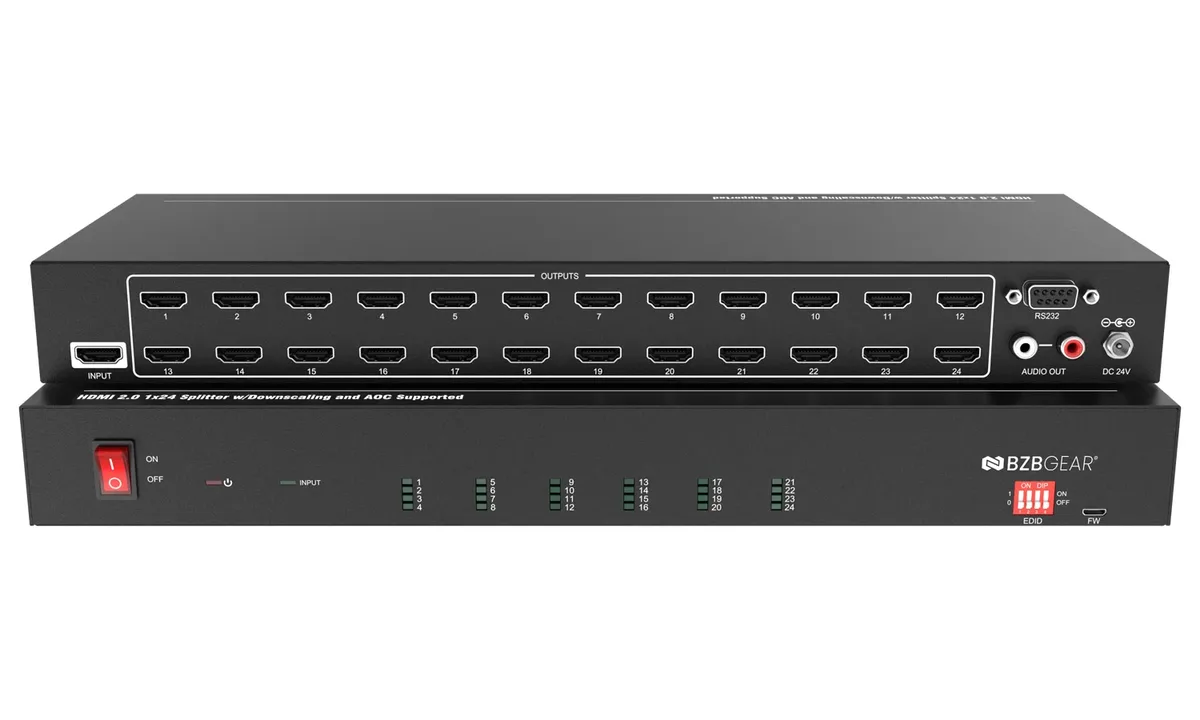 BZBGear BG-UHD-DA1X24 1x24 4K HDMI Splitter - view 2