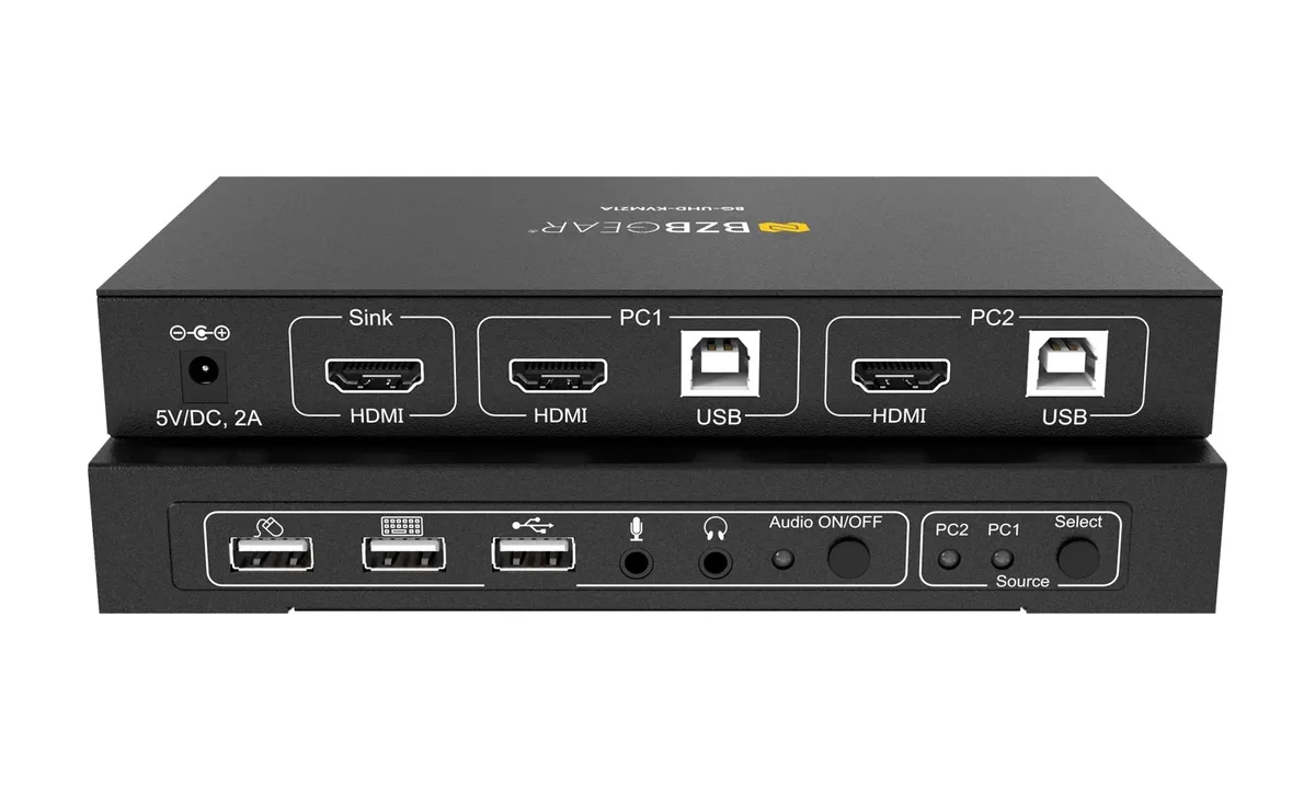 BZBGear BG-UHD-KVM21A 2-Port 4K KVM Switch - view 2
