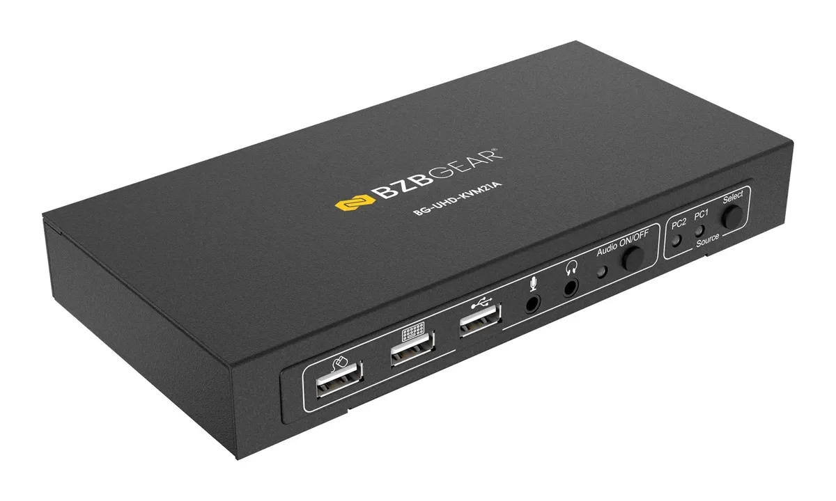BZBGear BG-UHD-KVM21A 2-Port 4K KVM Switch - view 3