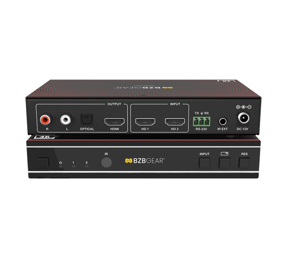 BZBGear BG-UHD-MVS21A 2x1 4K Seamless Switcher and Multiviewer