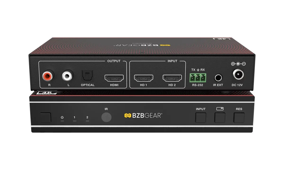 BZBGear BG-UHD-MVS21A 2x1 4K Seamless Switcher and Multiviewer - view 2