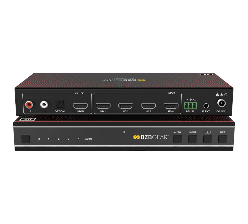 BZBGear BG-UHD-MVS41A 4x1 Seamless Switcher and Multiviewer