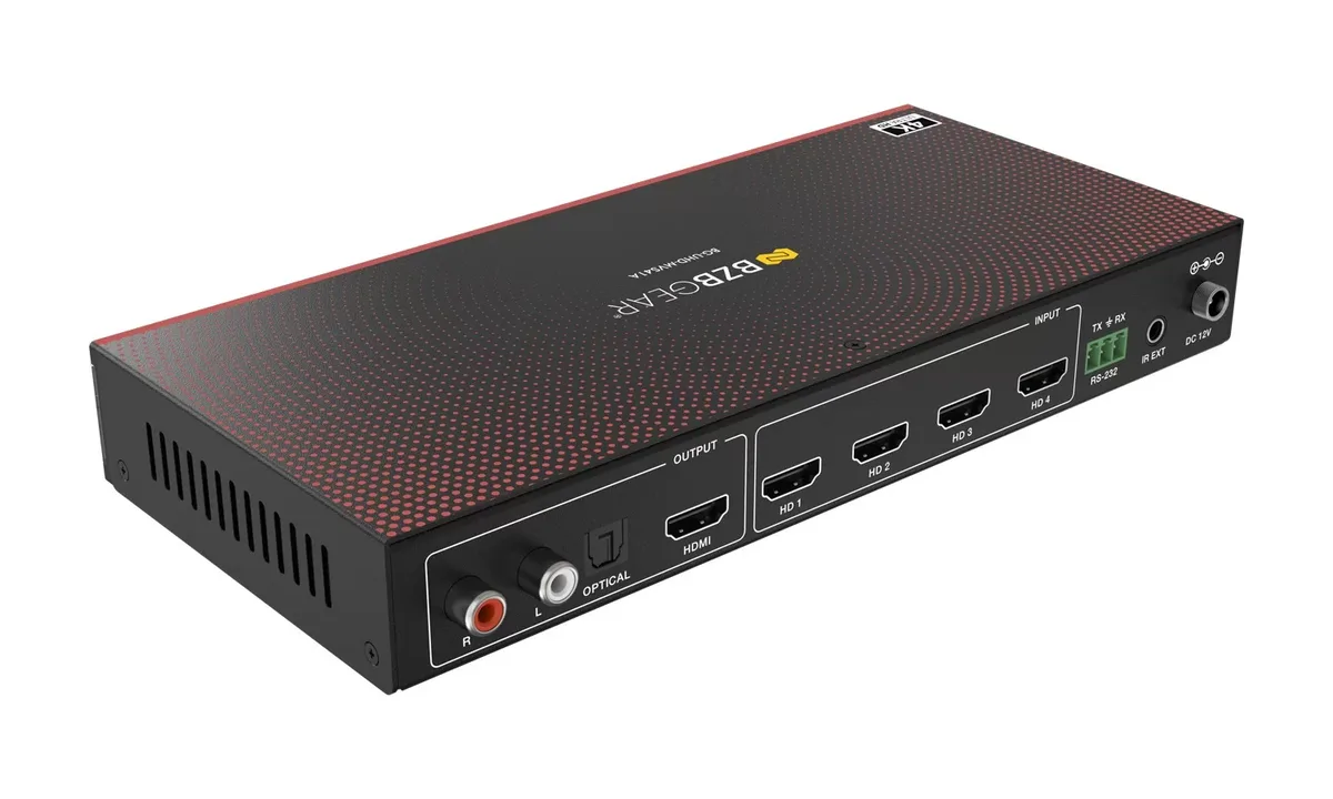 BZBGear BG-UHD-MVS41A 4x1 Seamless Switcher and Multiviewer - view 5
