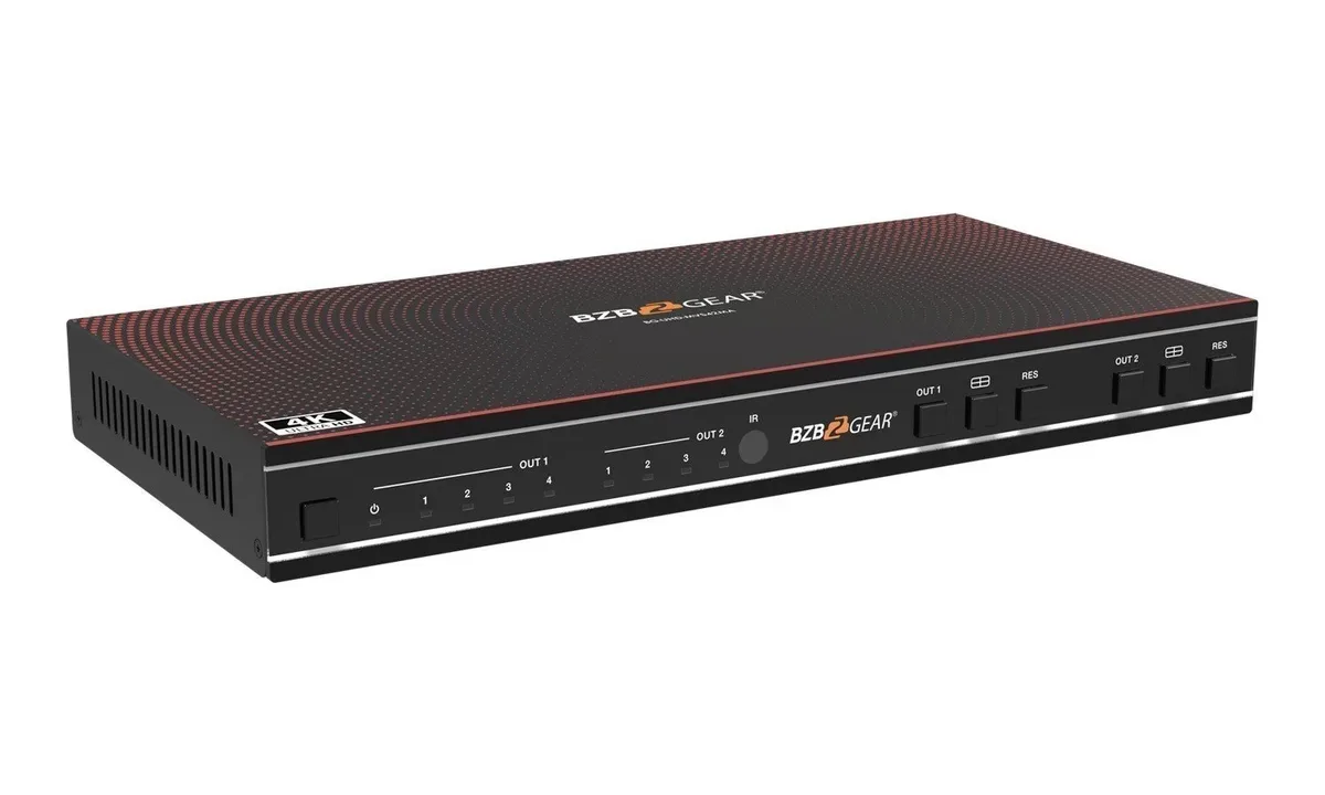 BZBGear BG-UHD-MVS42MA 4x2 4K Seamless Switcher and Quad Multiviewer - view 3