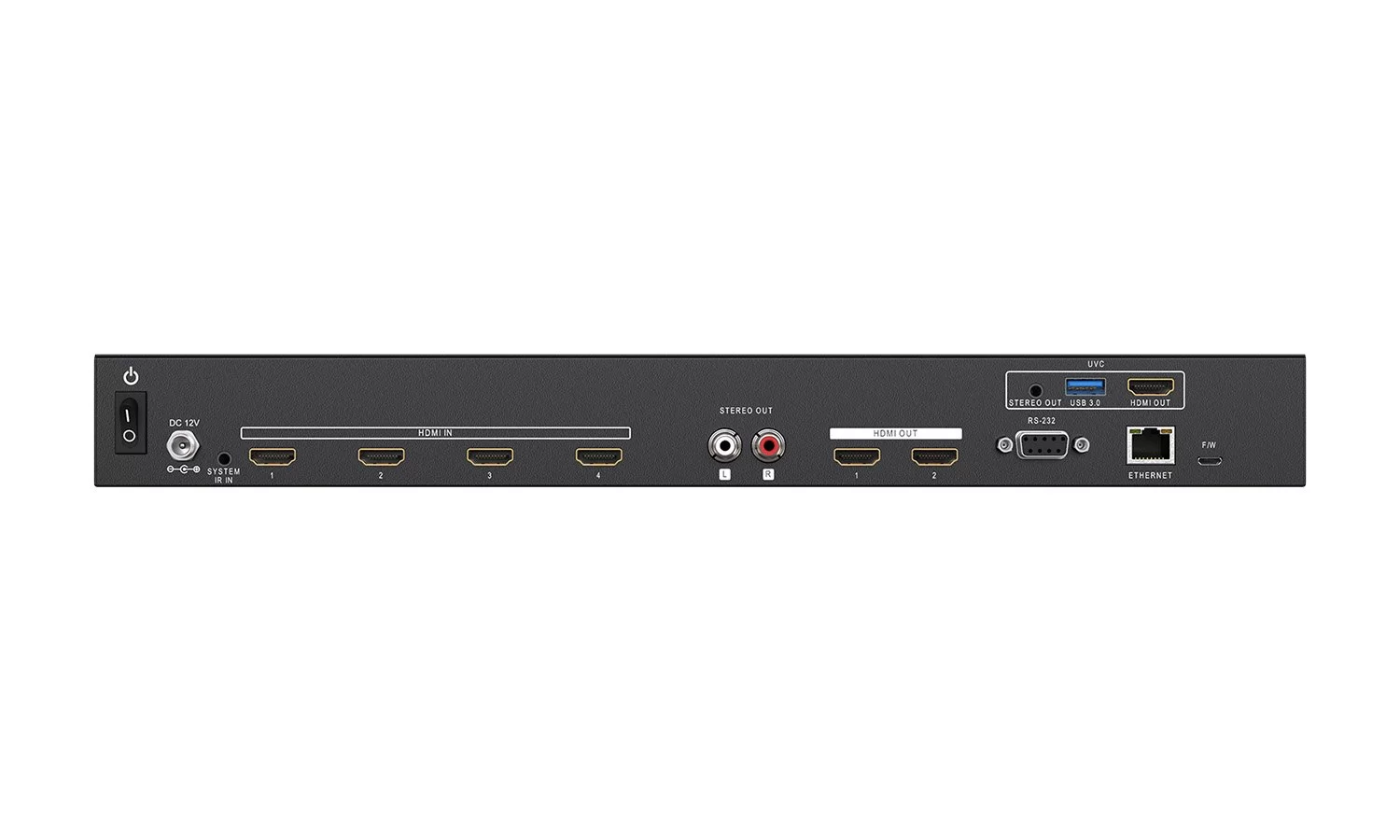 BZBGear BG-UHD-QVP-4X2 4x2 Seamless Switcher and Scaler with USB Capture - view 5
