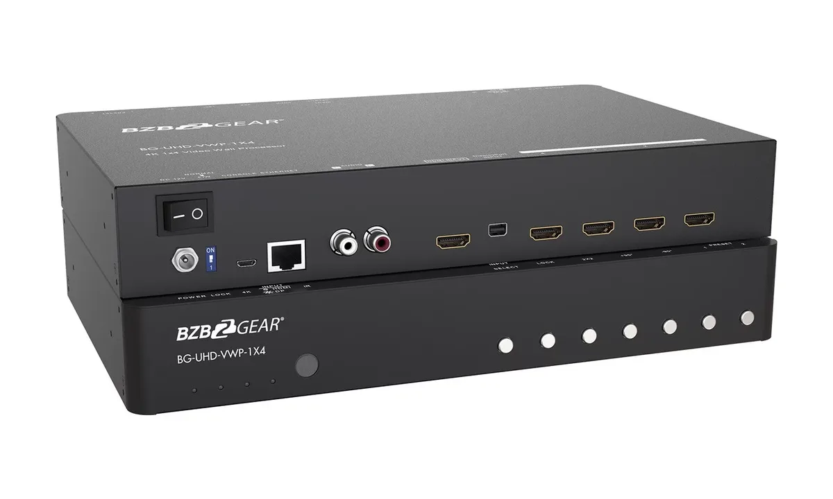 BZBGear BG-UHD-VWP-1X4 4K Video Wall Processor with Scaler - view 3
