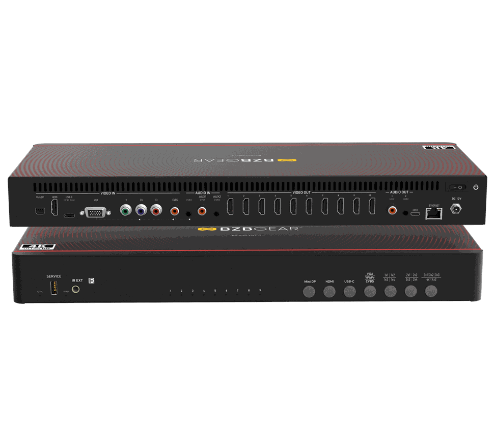 BZBGear BG-UHD-VWP19 Multi-Format Video Wall Processor for Nine Displays