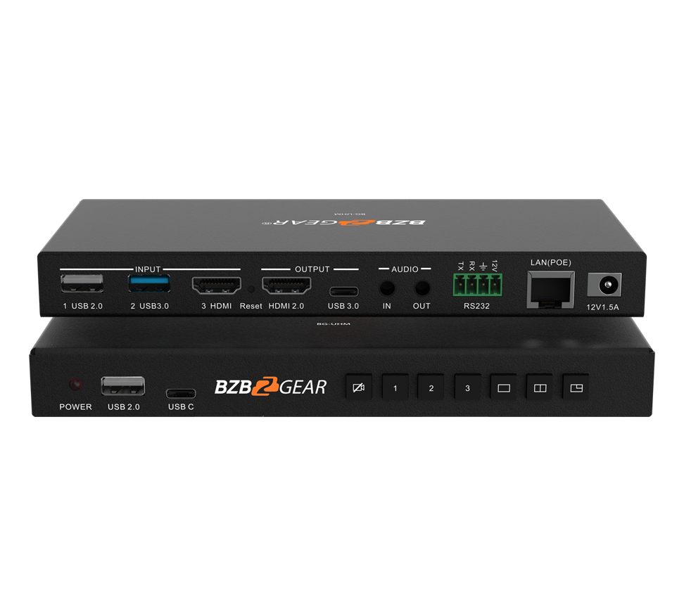 BZBGear BG-UHM 3-Port USB and HDMI Camera Selector and Mixer