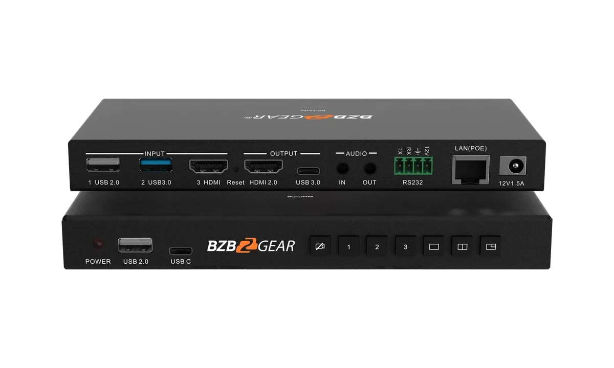 BZBGear BG-UHM 3-Port USB and HDMI Camera Selector and Mixer - view 2