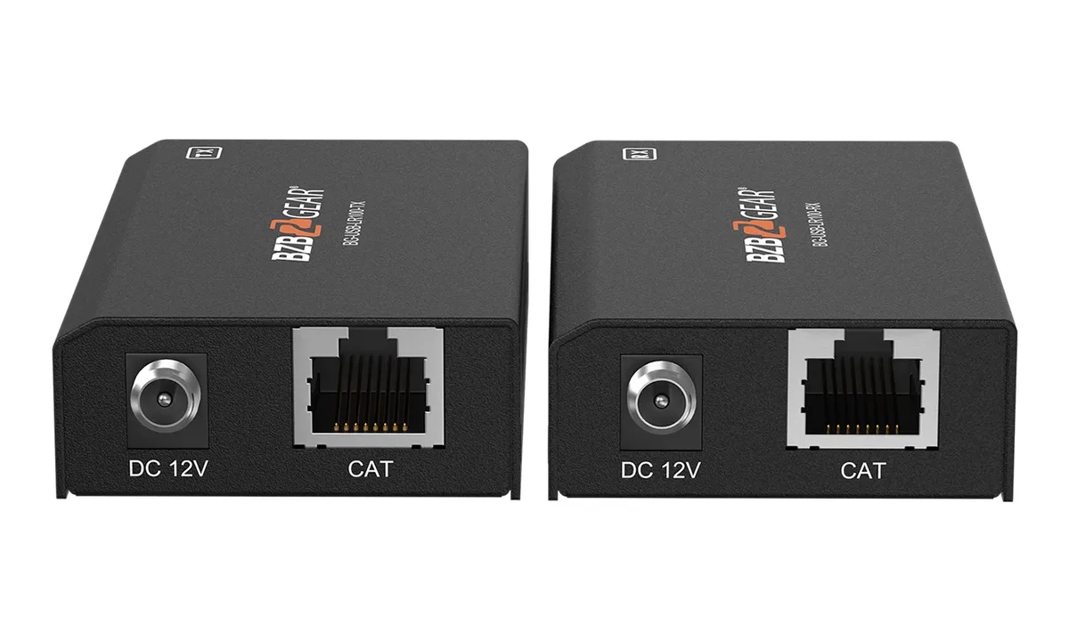 BZBGear BG-USB-LR100 2-Port USB 2.0 Extender over Cat5e/6/7 - view 2