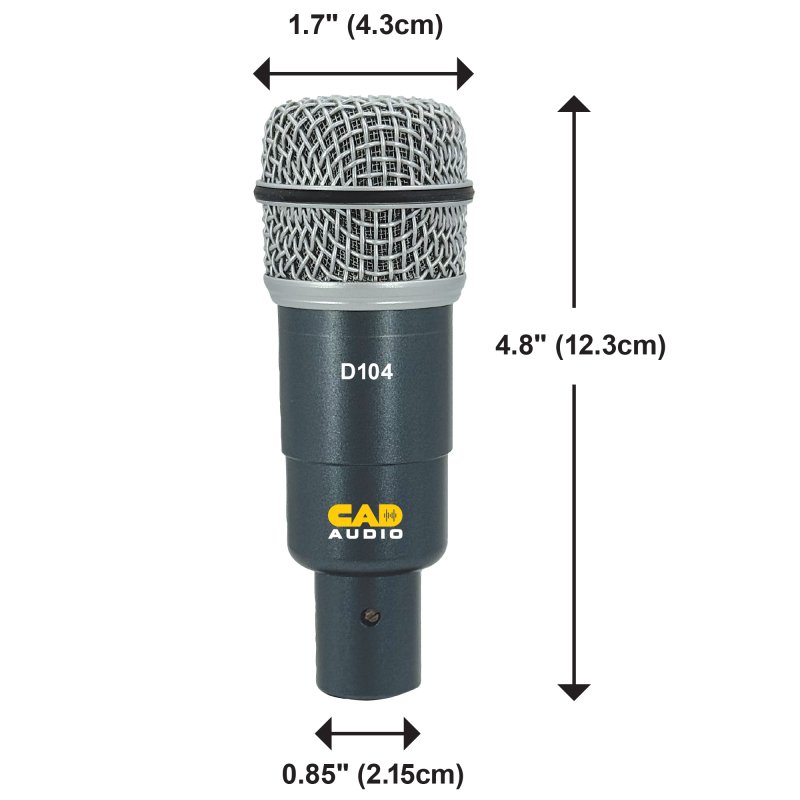 CAD Audio CAD D104 Dynamic Drum and Instrument Microphone - view 4