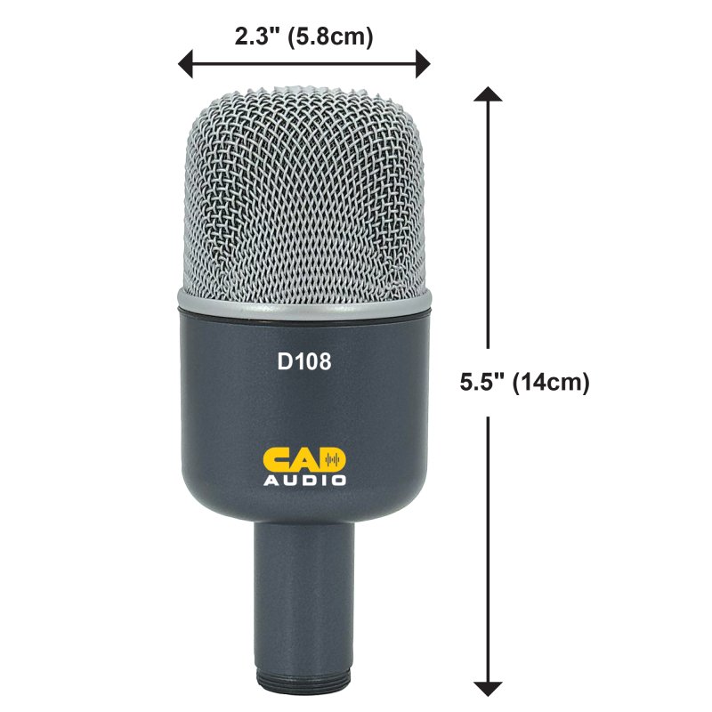 CAD Audio CAD D108 Dynamic Kick Drum Microphone - view 4