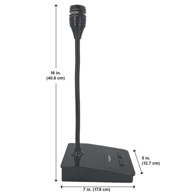 CAD Audio CAD GN14-HL 14" Hi-Z/Lo-Z Dynamic Gooseneck Paging Microphone - view 8