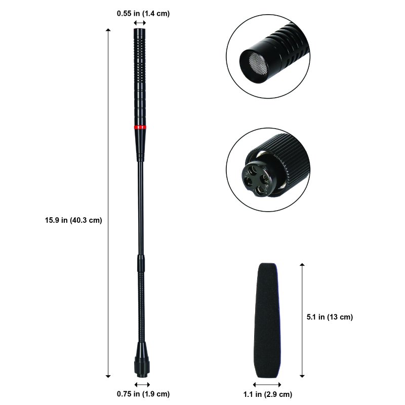 CAD Audio CAD WX1000GN Wireless Gooseneck Microphone System (550-590 MHz) - view 4