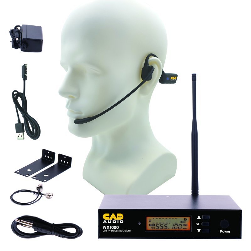 CAD Audio CAD WX1000HW Wireless Headworn Microphone System (550-590 MHz) - view 2