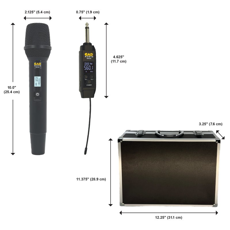 CAD Audio CAD WX54 Four-Channel Wireless Handheld Microphone System - view 6