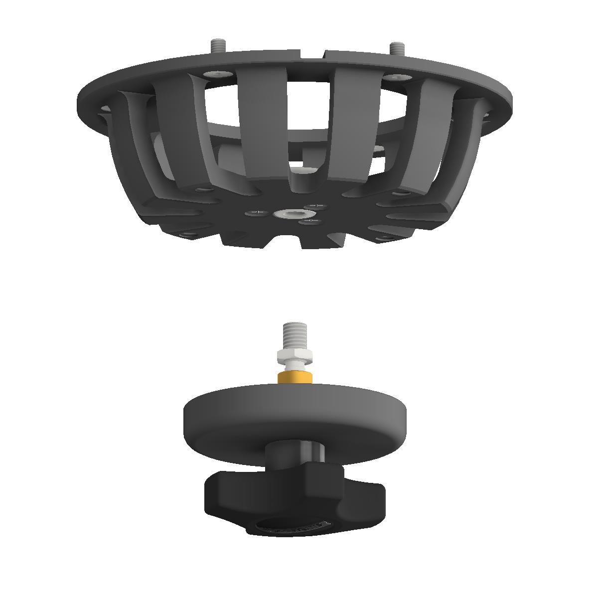 Cartoni AH949 Flat Base to 150 mm Bowl Converter - view 4