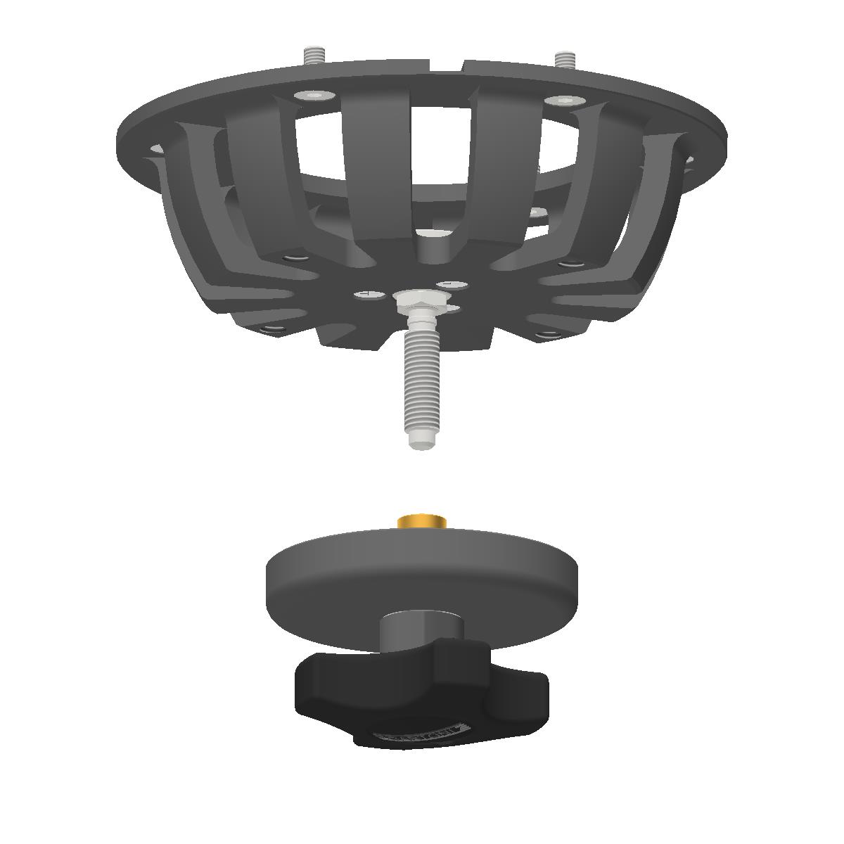 Cartoni AH949 Flat Base to 150 mm Bowl Converter - view 5