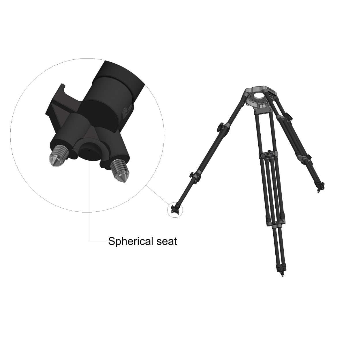 Cartoni Studio Tripod (T724/M) - view 5