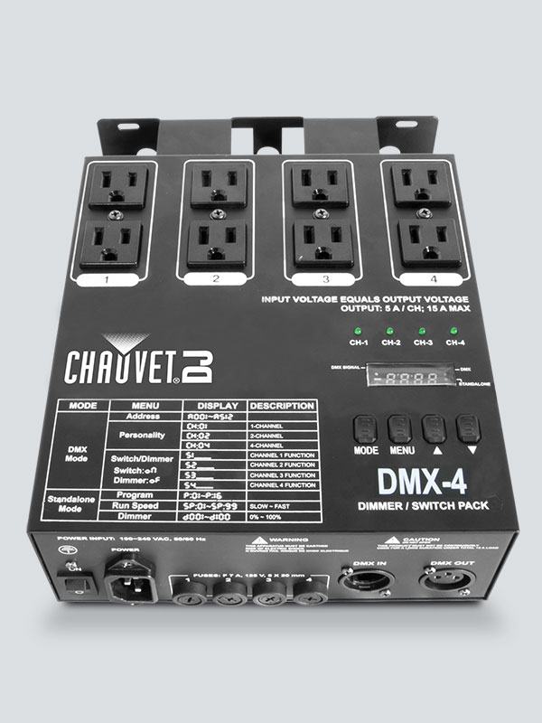 Chauvet DJ DMX-4 4-Channel Dimmer/Relay Pack - view 2
